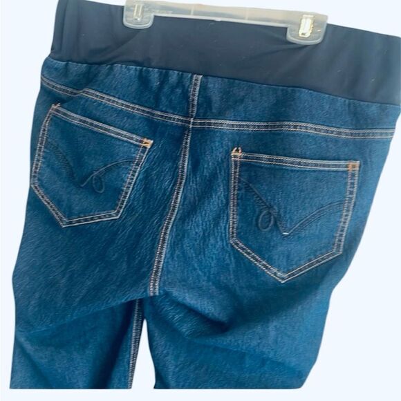 Women’s Oh Mama Blue Denim Straight Leg Maternity Jeans Size L - Picture 2 of 8